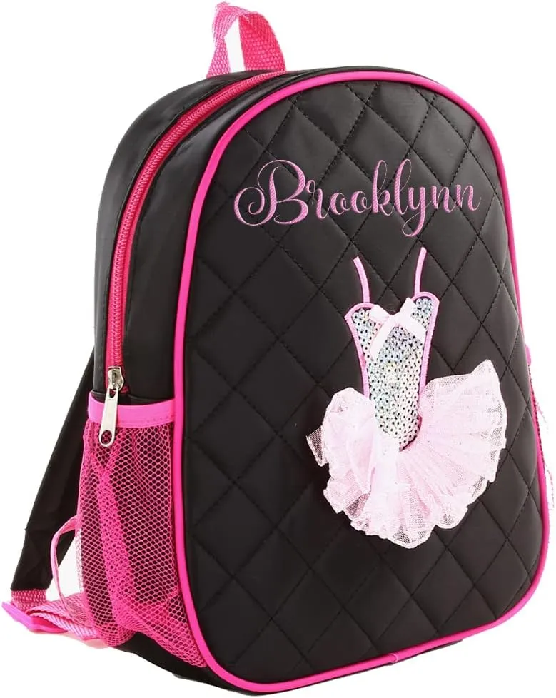 Personalized Embroidered Dance/Ballet bag - Ballet Dress
