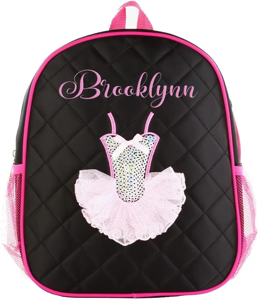 Personalized Embroidered Dance/Ballet bag - Ballet Dress