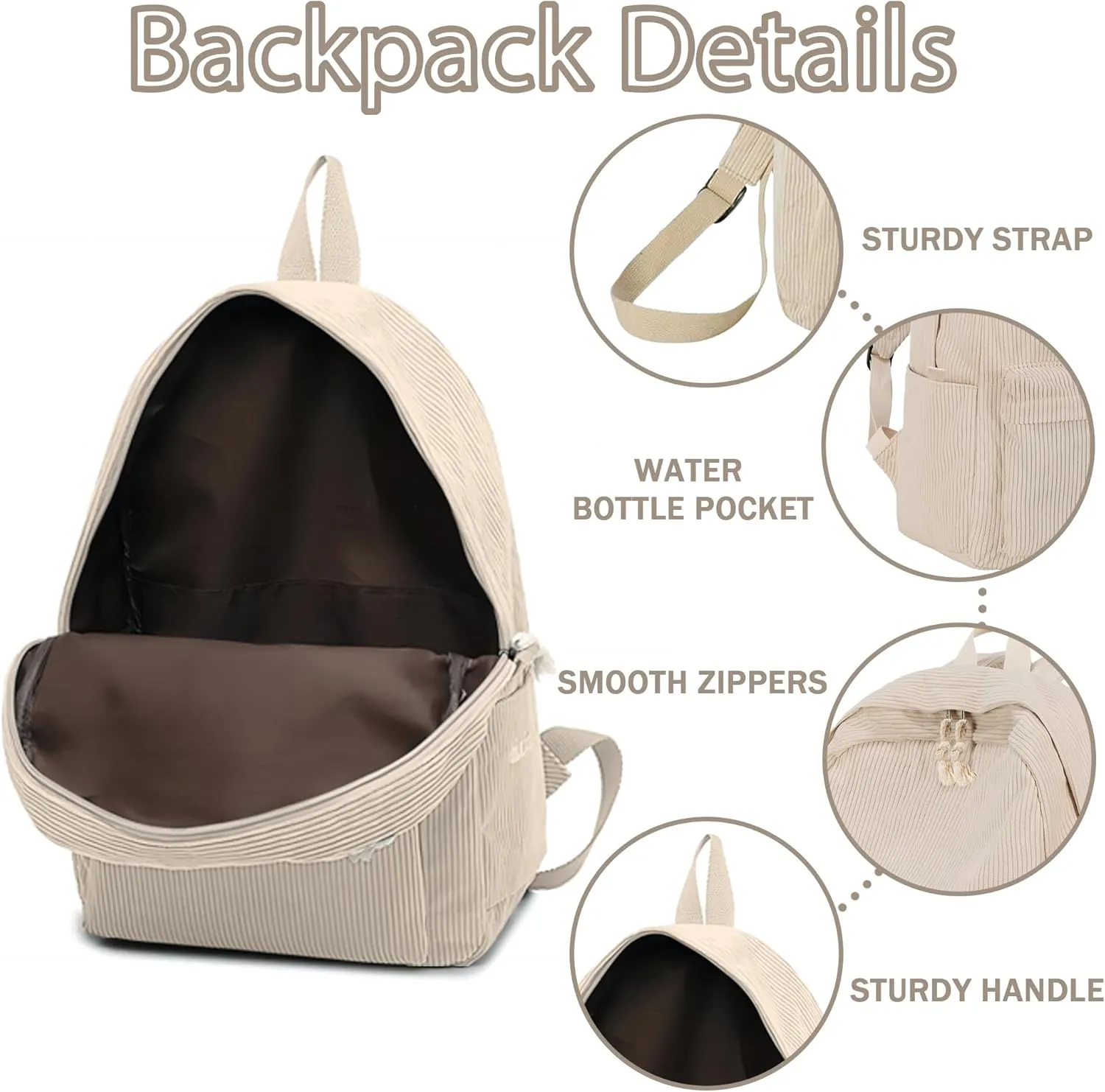 Personalized Kids Toddler Preschool Backpack For Teens Girls Boys, Custom Khaki Embroidered Name Backpack For Kids, Daycare Kindergarten Elementary School Bookbag, Back To School Gifts