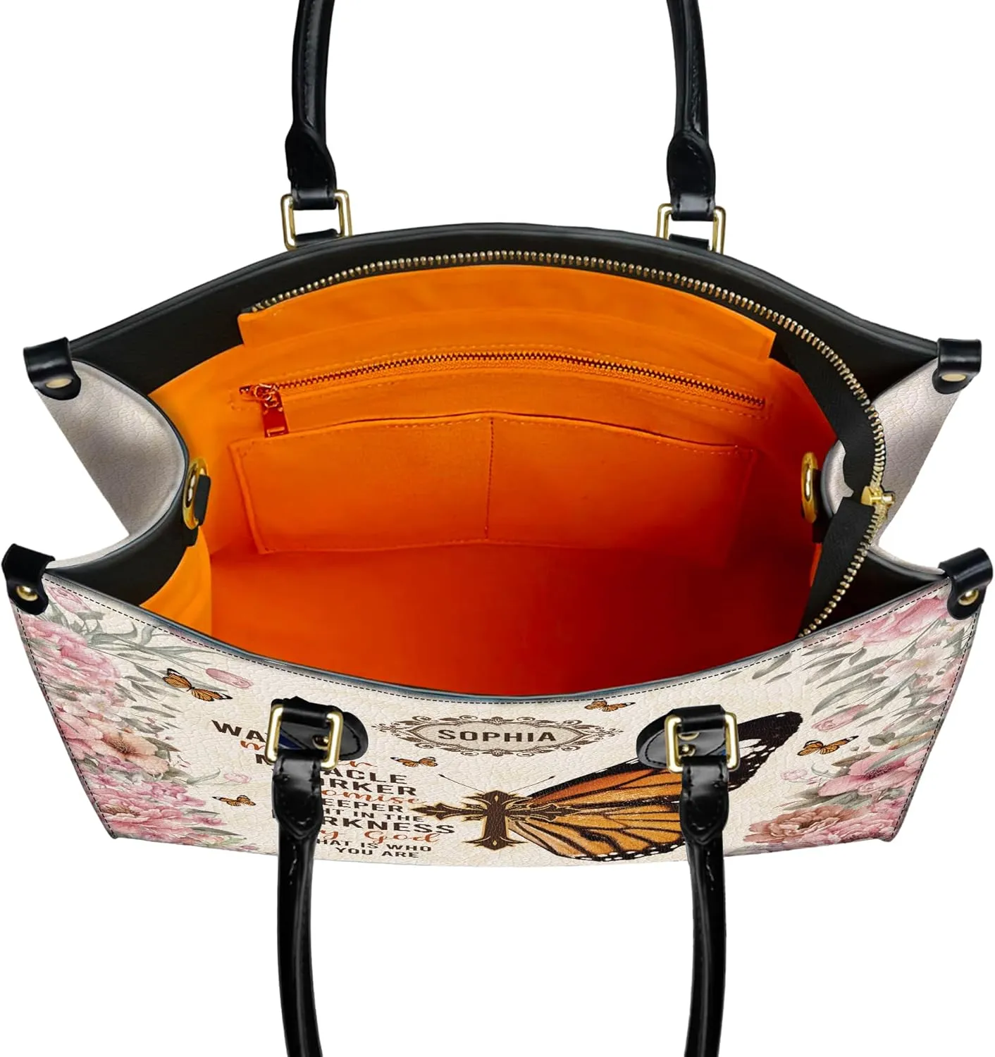 Personalized Leather Handbag for Women, Custom Name Church Bag, Christian Gifts, Mother Day's Gift for God Lovers