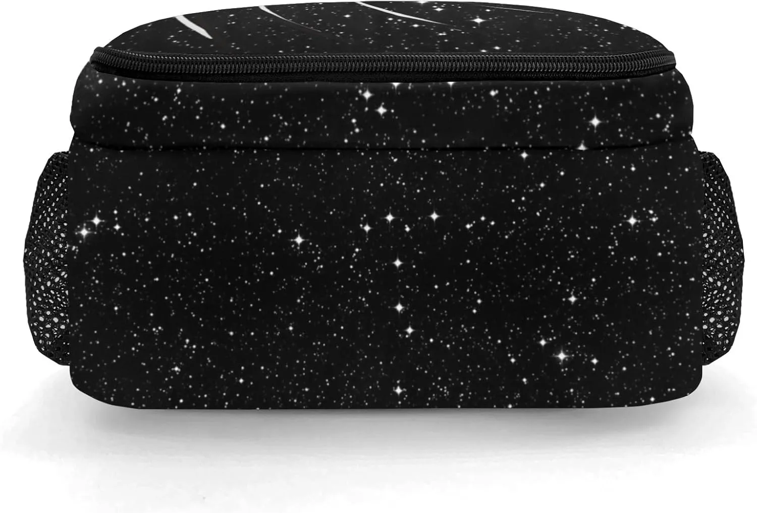 Personalized Listen Music Earphone Black Bling Print Backpack Casual Bag Daypack Laptop Bag for Family Party Gift