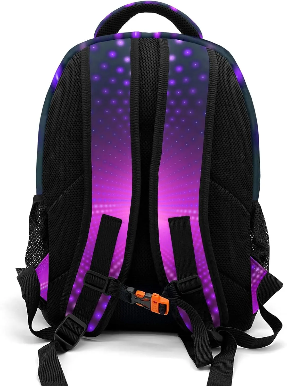Personalized Music Microphone Star Backpack Casual Bag Daypack for Women Men Camping Hiking