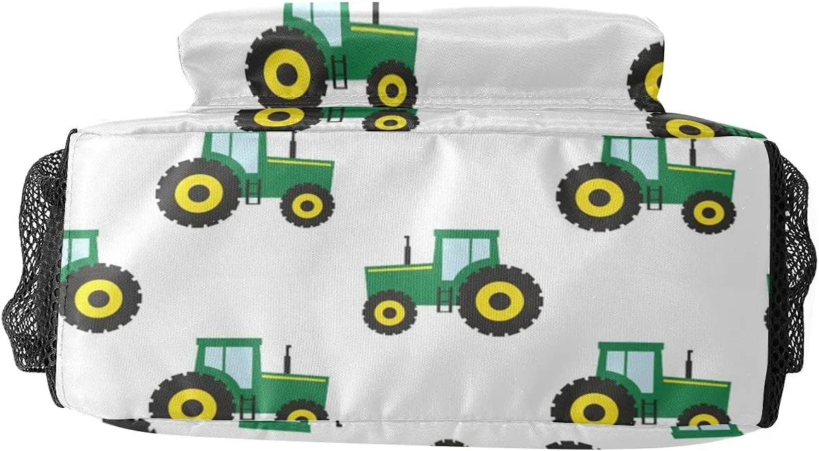 Personalized Personalized Farm Tractor School Bag with Name Laptop Bags Casual Travel Daypack for Kids Children Gifts 12.2 x 5.9 x 16.5 inch (LxWxH) Muilti 13