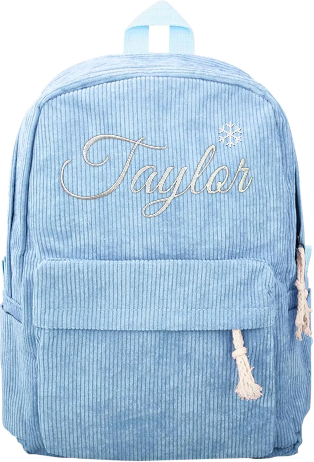 Personalized Toddler Preschool Daycare Backpack For Teens Girls Boys, Custom Embroidered Kids Backpack With Name, Cute Blue College Elementary School Bookbag, First Day Of School Backpack