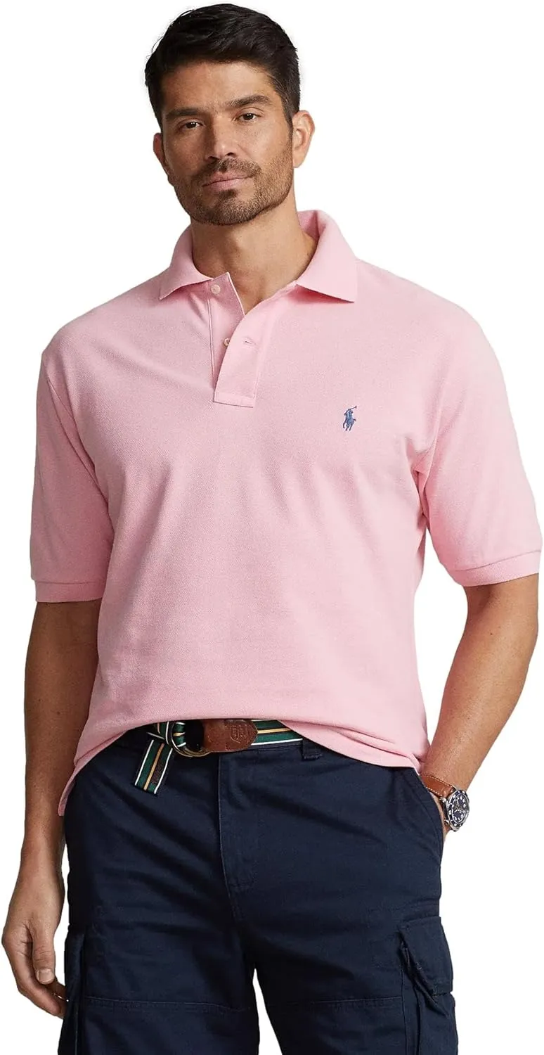 POLO RALPH LAUREN Men's Big & Tall Short Sleeve Iconic Mesh Polo Shirt