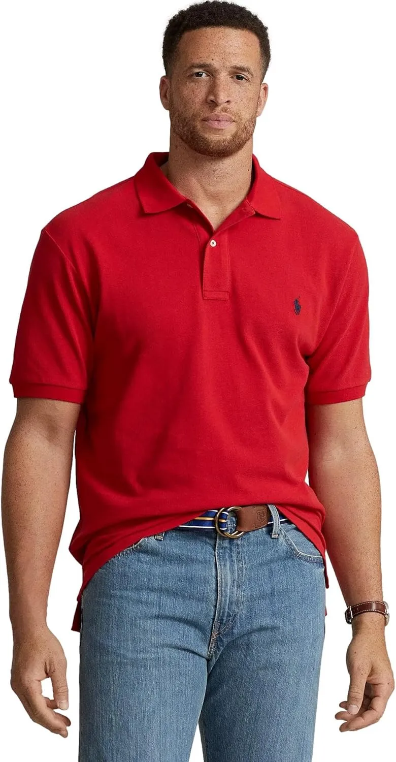 POLO RALPH LAUREN Men's Big & Tall Short Sleeve Iconic Mesh Polo Shirt