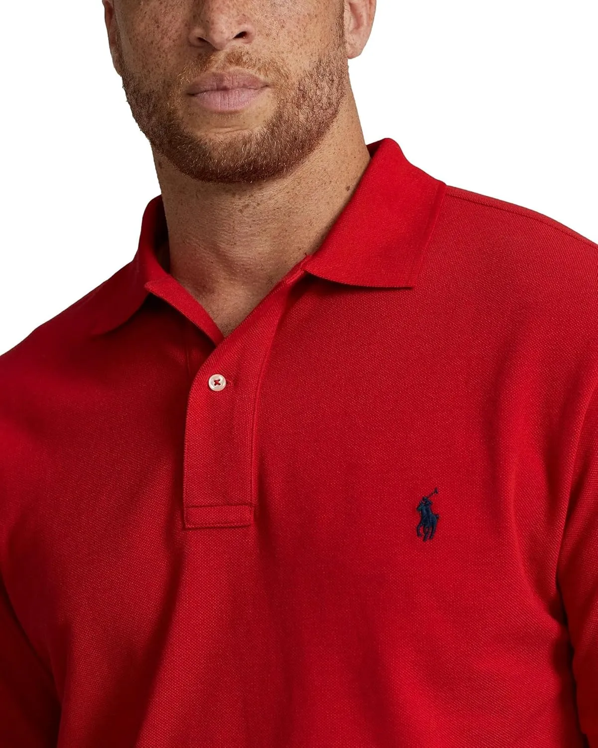 POLO RALPH LAUREN Men's Big & Tall Short Sleeve Iconic Mesh Polo Shirt
