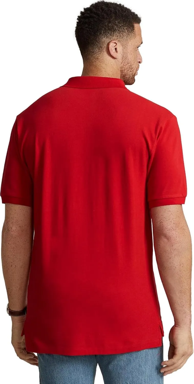 POLO RALPH LAUREN Men's Big & Tall Short Sleeve Iconic Mesh Polo Shirt