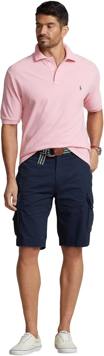 POLO RALPH LAUREN Men's Big & Tall Short Sleeve Iconic Mesh Polo Shirt