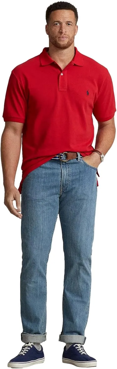 POLO RALPH LAUREN Men's Big & Tall Short Sleeve Iconic Mesh Polo Shirt