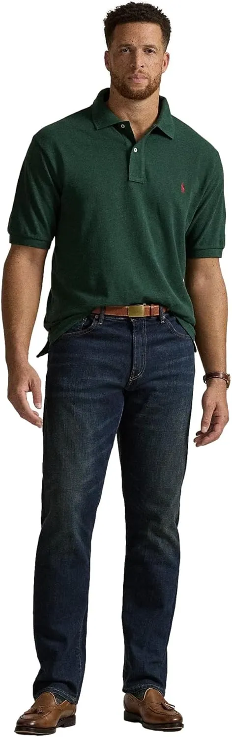 POLO RALPH LAUREN Men's Big & Tall Short Sleeve Iconic Mesh Polo Shirt