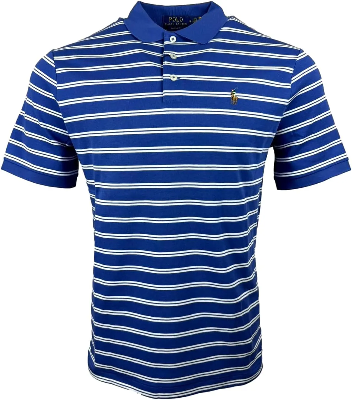 Polo Ralph Lauren Mens Custom Slim Fit Interlock Polo Shirt