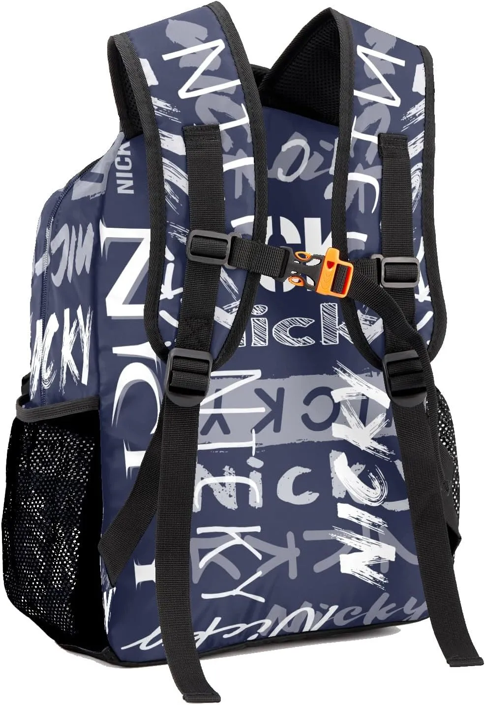 Polyester Personalized School Bookbag with Name Text Waterproof Custom Elementary Backpack Book Bag for Boys Girls Stylish Customize Back Pack Customized Gift for Kids Back to School