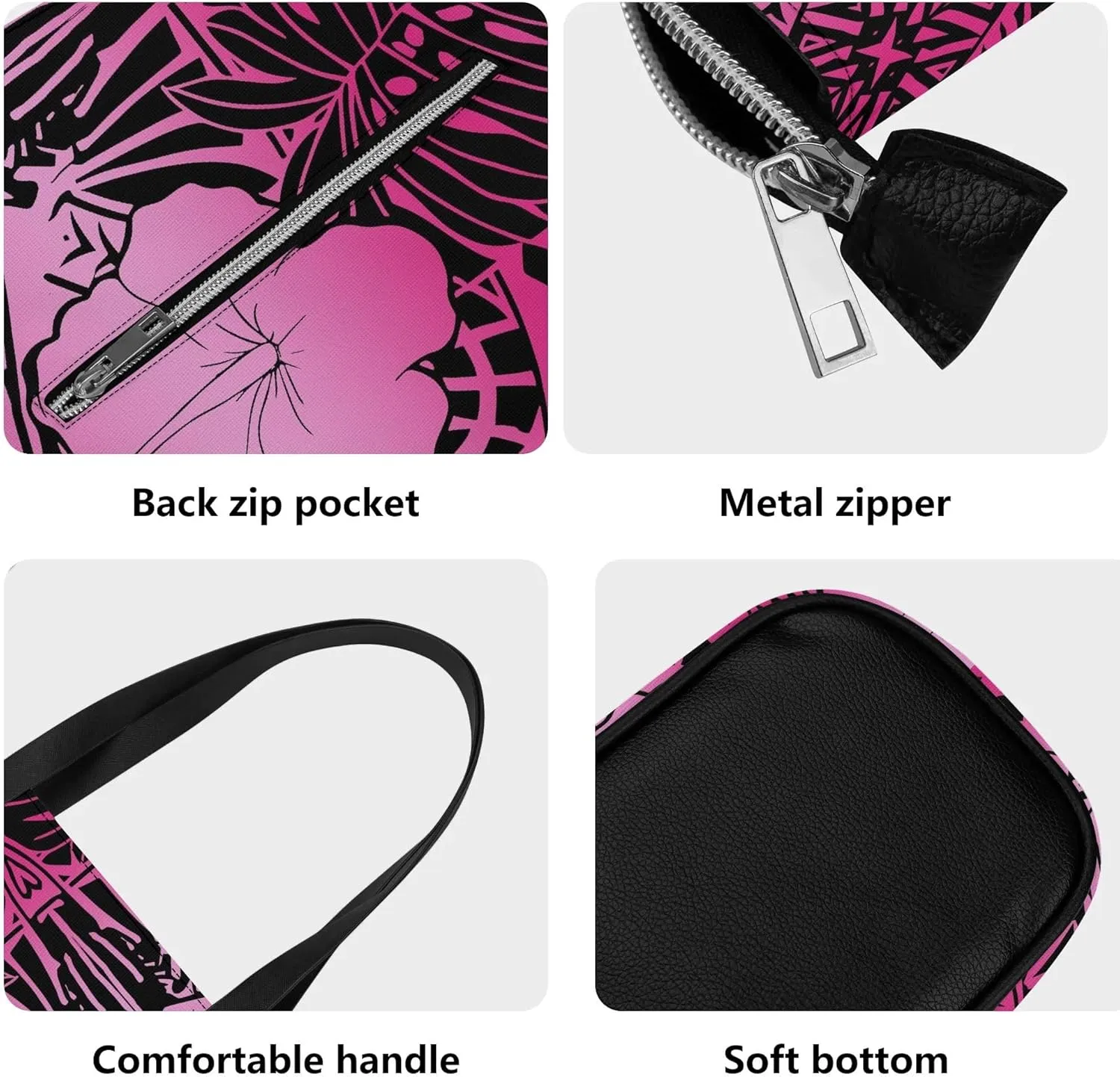 Polynesian Women'S Handbag And Purse Custom Women'S Bag 2-Piece Samoan Print Durable Shoulder Bag
