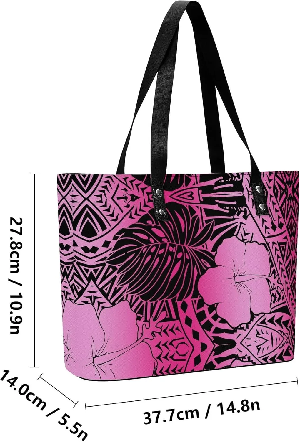 Polynesian Women'S Handbag And Purse Custom Women'S Bag 2-Piece Samoan Print Durable Shoulder Bag