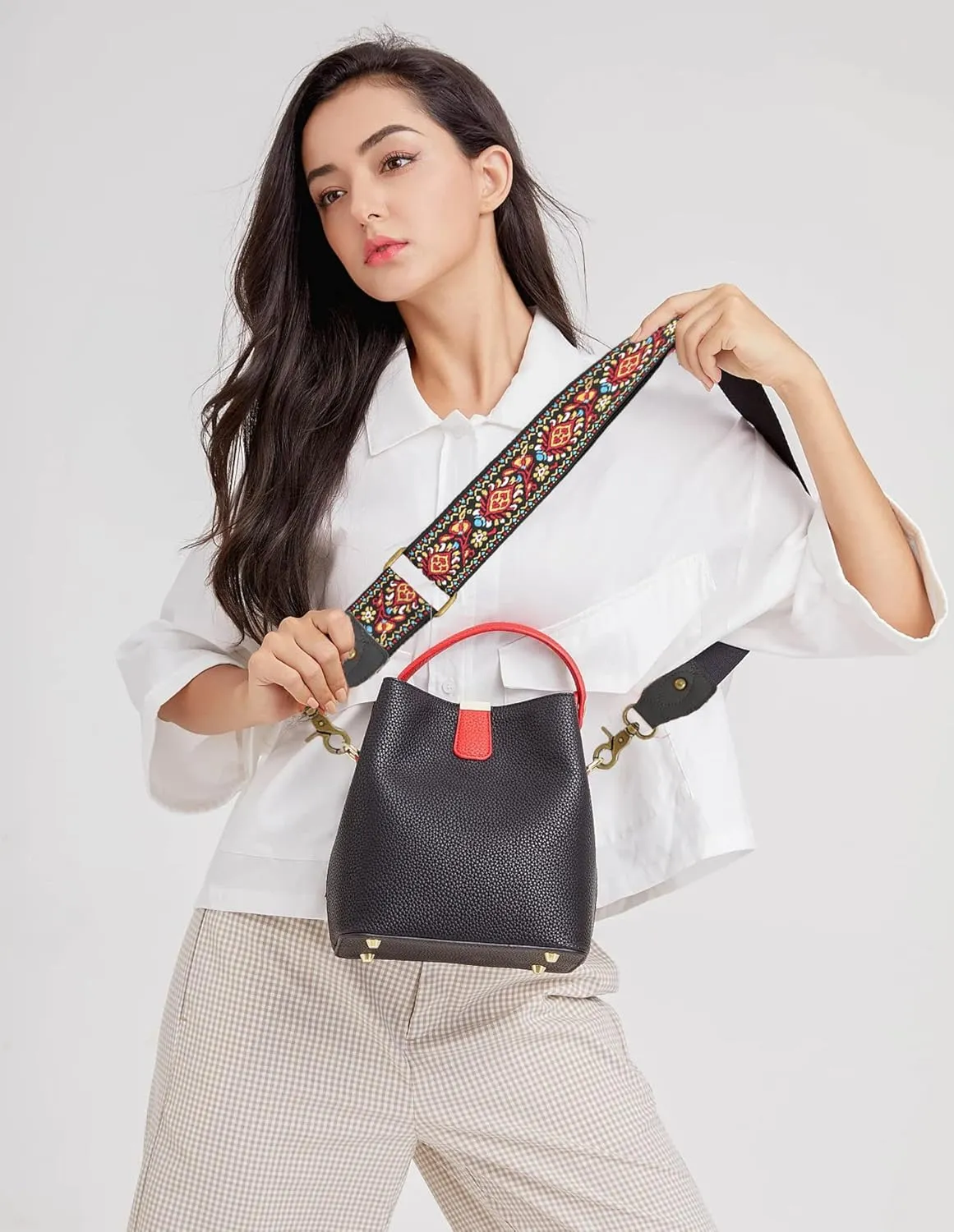 Purse Strap Replacement Crossbody Wide Shoulder Strap for Bags Purse Guitar Straps Bag Handbag Strap Adjustable