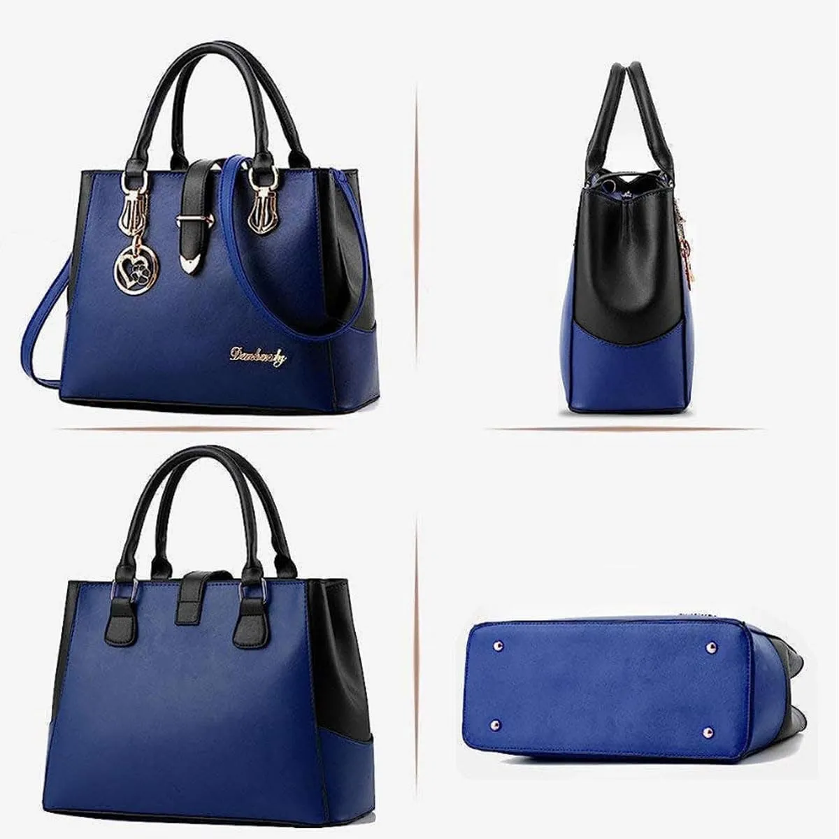 Purses and Handbags for Women Tote Shoulder Crossbody Bags PU Leather Top Handle Satchel with Long Strap Detachable