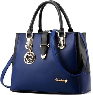 Purses and Handbags for Women Tote Shoulder Crossbody Bags PU Leather Top Handle Satchel with Long Strap Detachable