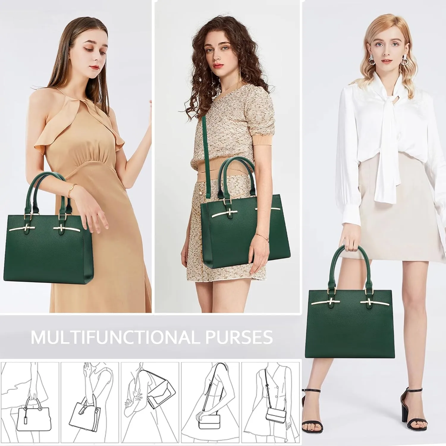 Purses for Women Crossbody Bags for Womens Shoulder Handbags PU Leather Tote Bag Top Handle Purse