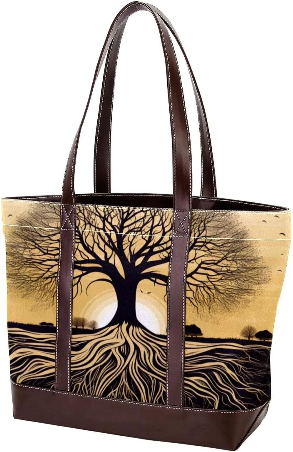 Purses for Women,Tote Bag for Women,Handbags for Women,African Grassland Tree Root