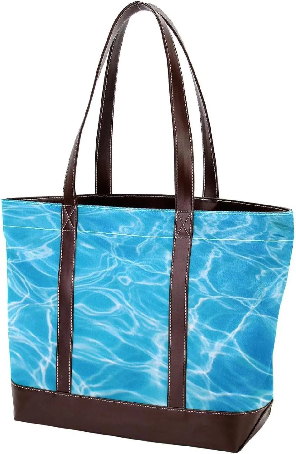Purses for Women,Tote Bag for Women,Handbags for Women,Blue Sea Water Pool
