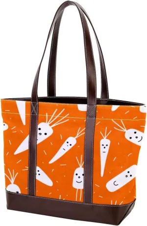 Purses for Women,Tote Bag for Women,Handbags for Women,Carrot Seamless Vegetable