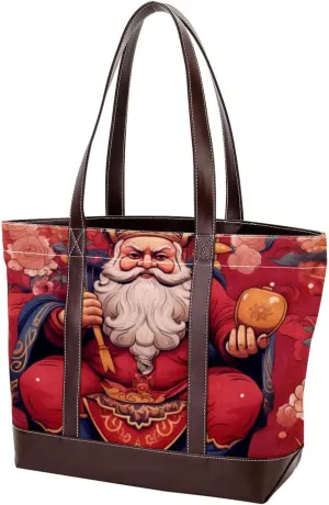 Purses for Women,Tote Bag for Women,Handbags for Women,God of Wealth Eastern Mythology Illustration