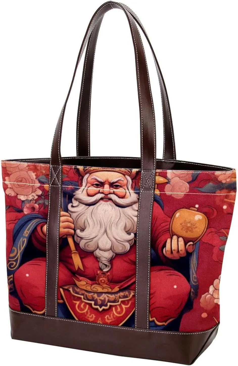 Purses for Women,Tote Bag for Women,Handbags for Women,God of Wealth Eastern Mythology Illustration