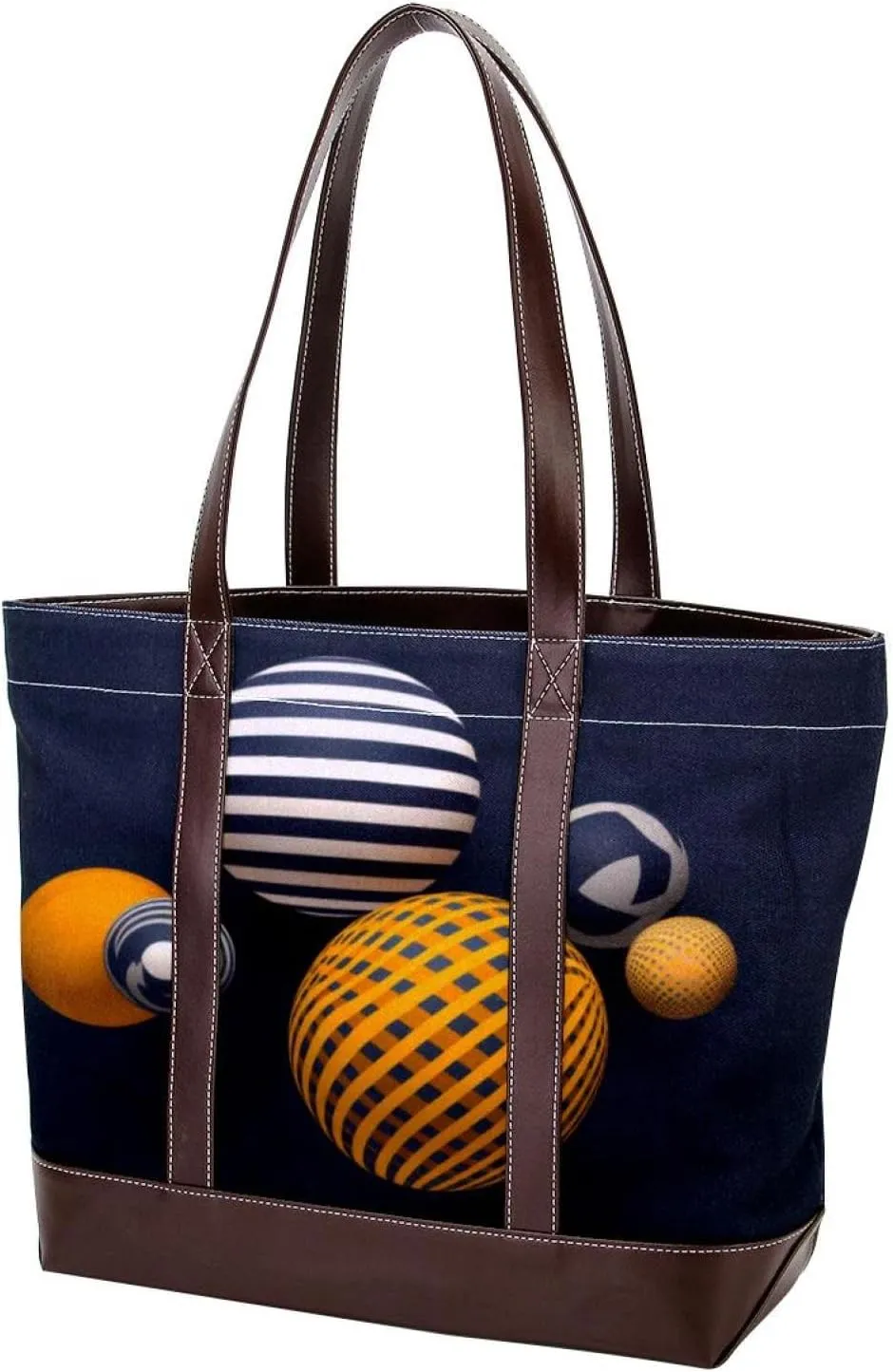 Purses for Women,Tote Bag for Women,Handbags for Women,Spheres Stripe Vector Art Pattern