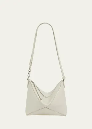 Puzzle Fold Leather Pouch Shoulder Bag