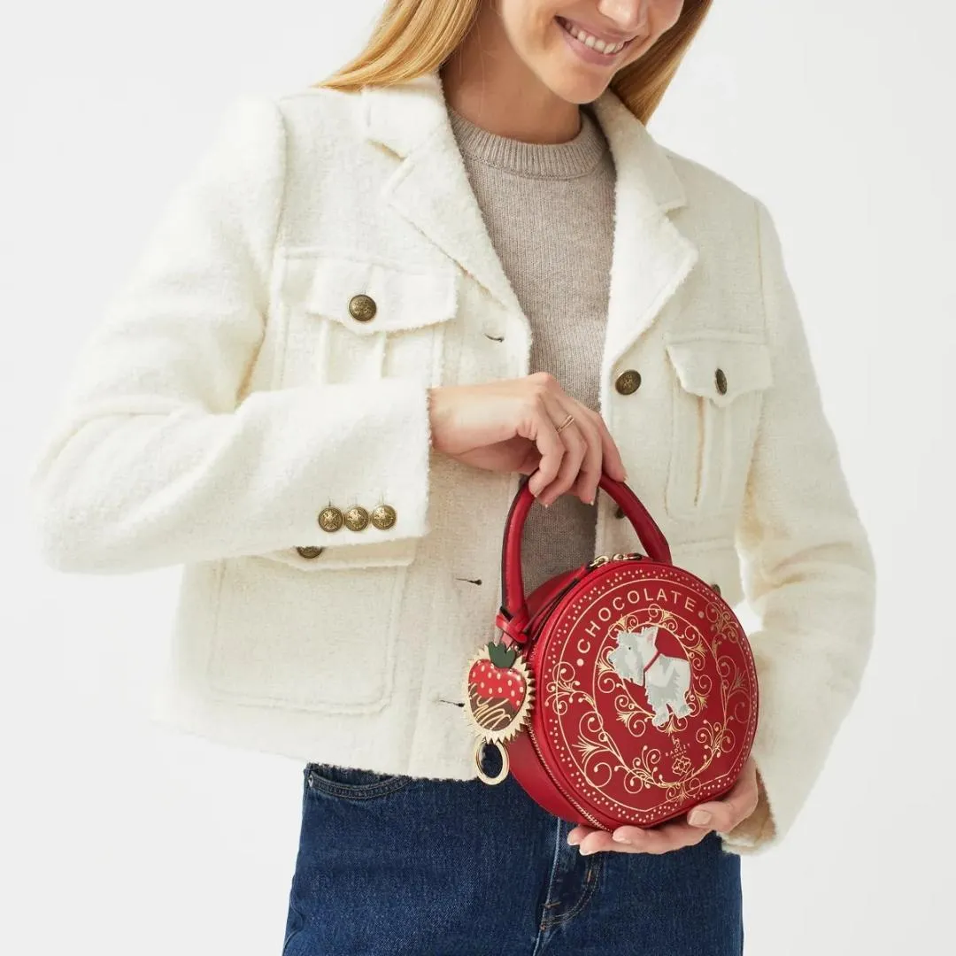 Radley Chocolate Heaven Small Zip Around Crossbody Bag - Poinsettia