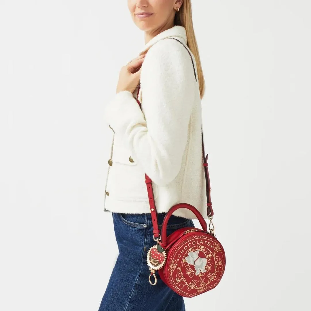 Radley Chocolate Heaven Small Zip Around Crossbody Bag - Poinsettia