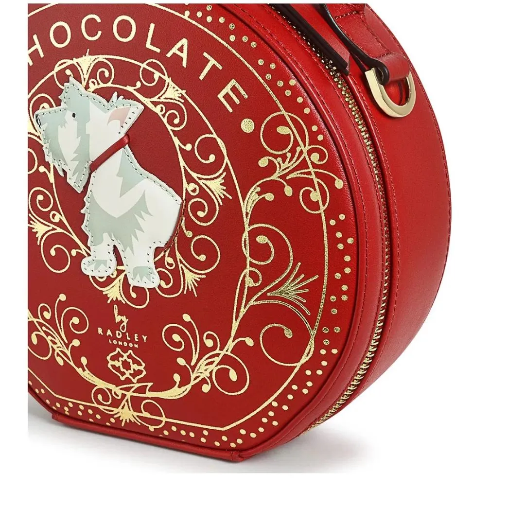 Radley Chocolate Heaven Small Zip Around Crossbody Bag - Poinsettia