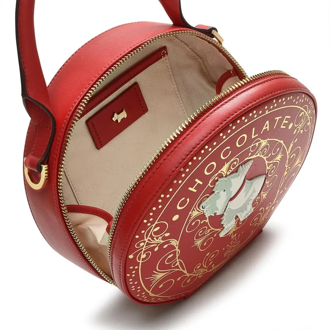 Radley Chocolate Heaven Small Zip Around Crossbody Bag - Poinsettia