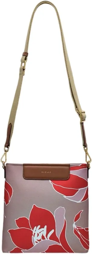RADLEY London Southwell Gardens Floral Small Zip-Top Crossbody Bag (Beige)