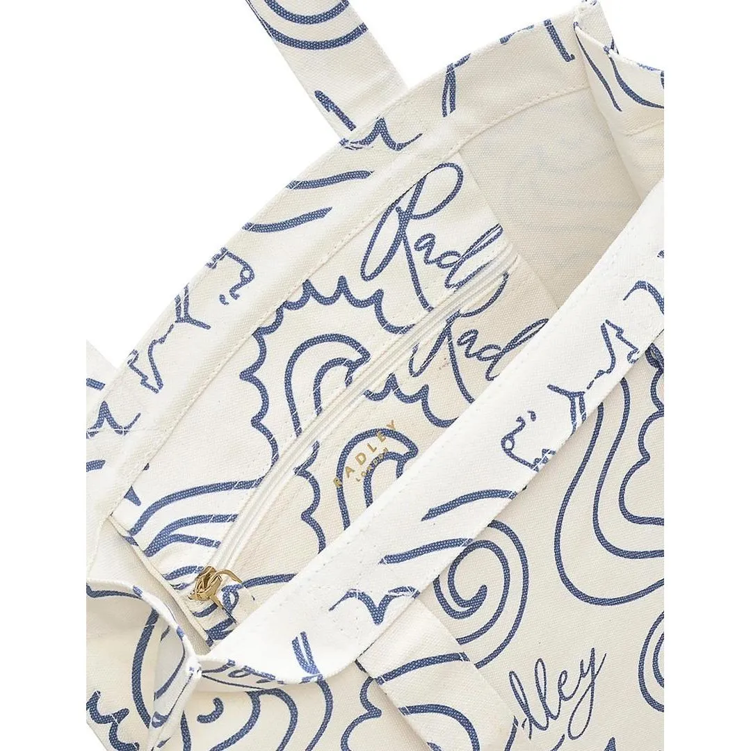 Radley Seahorse Medium Open Top Tote Bag - Natural