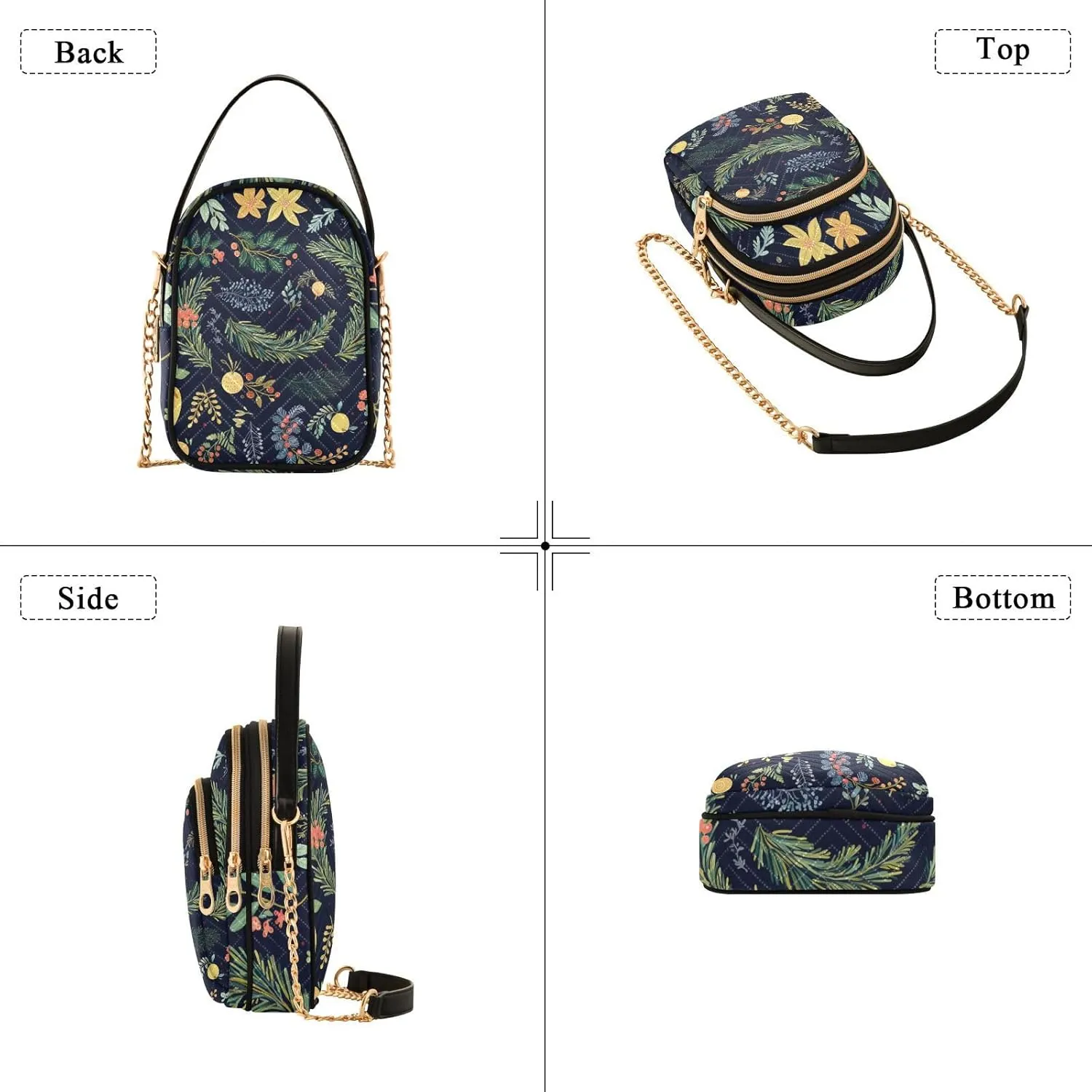 Red and Green Tomato Lady Crossbody Bag, Casual Crossbody Purse Crossbody Shoulder Bag, Crossbody for Women Trendy