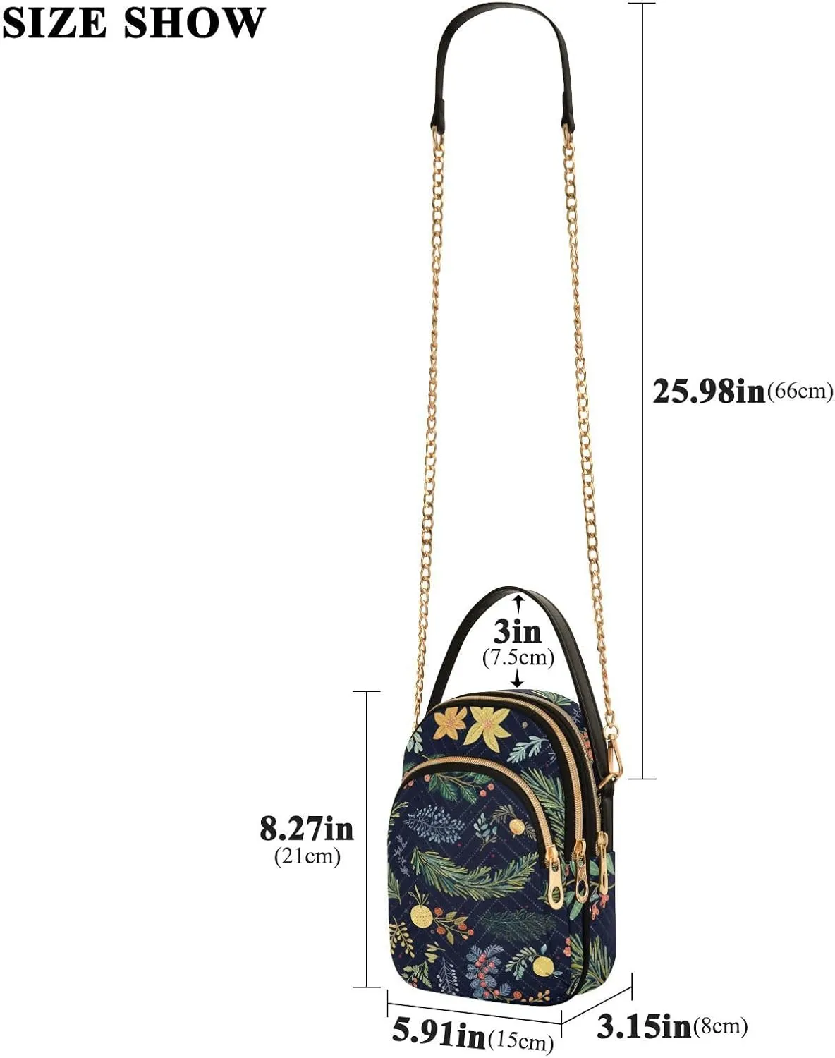 Red and Green Tomato Lady Crossbody Bag, Casual Crossbody Purse Crossbody Shoulder Bag, Crossbody for Women Trendy