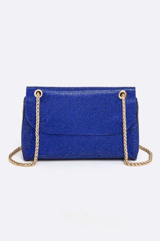 Rhinestone All Over Iconic Shoulder Bag