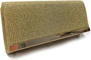 Rhinestone Evening Bag Crystal Bling Purse Sparkly Diamond Clutch Handbag Crossbody Bag for Women Party Club Wedding Prom