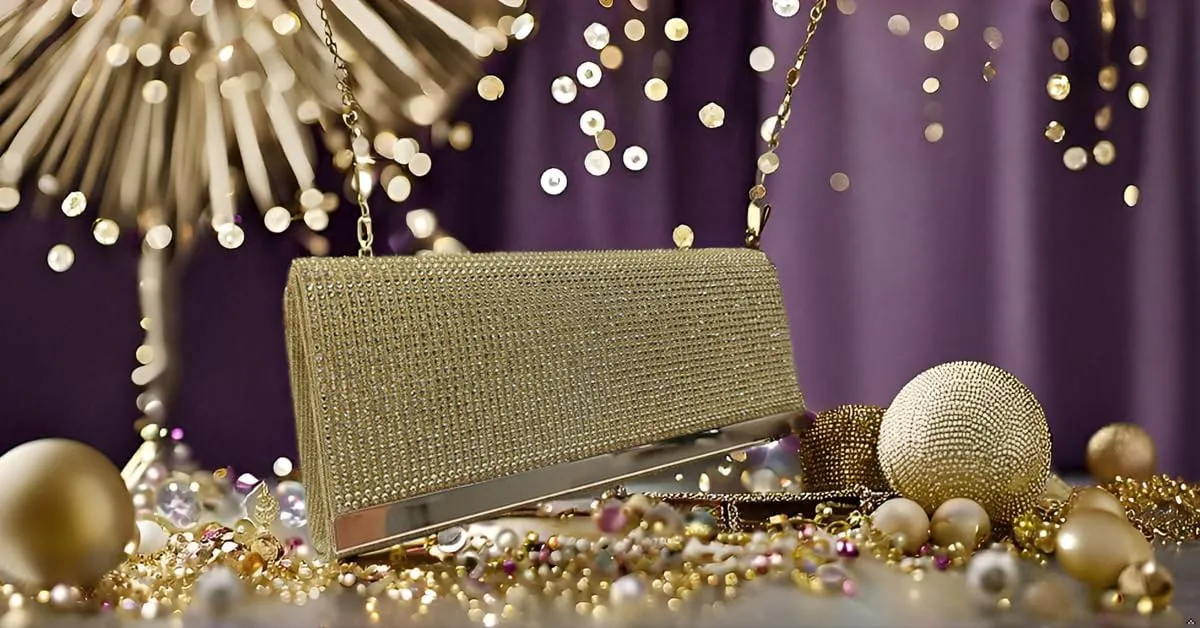 Rhinestone Evening Bag Crystal Bling Purse Sparkly Diamond Clutch Handbag Crossbody Bag for Women Party Club Wedding Prom