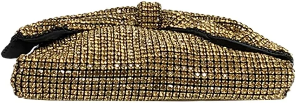 Rhinestone Purse Glitter Evening bag Sparkly Bow Clutch Purses for Women Cross Body Handbags for Party Prom Wedding