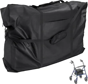 Rollator Travel Bag - Waterproof Wheelchair Bag for Folding Walker Compact Wheelchair Transport Chair Portable Large Duffel Bag Carry Case for Car and Airplane Traveling (39" Lx16 Wx32 H)