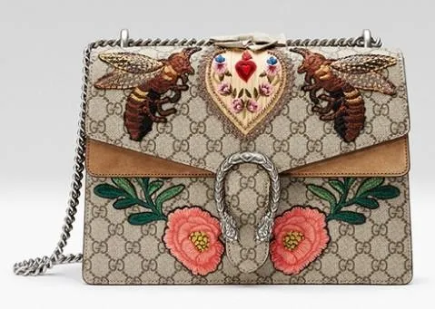Rome Dionysus Embroidered Shoulder Bag
