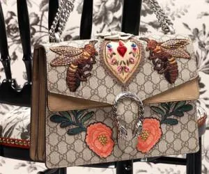 Rome Dionysus Embroidered Shoulder Bag