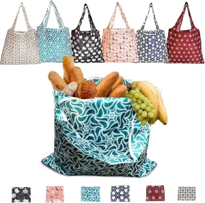 RUIPBOTE12 Pack Reusable Grocery Bag, Foldable Shopping Bag, Large Capacity Gift Tote Bag, Storage Bag for Groceries