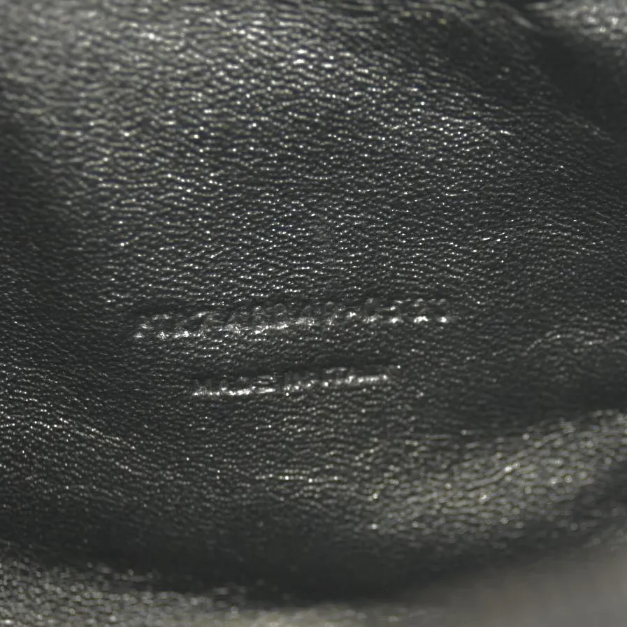 SAINT LAURENT  Grain De Poudre Matelasse Monochrome Monogram Mini Lou Camera Bag Black