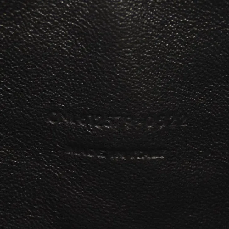 SAINT LAURENT Grain De Poudre Matelasse Monogram Mini Lou Camera Bag Black