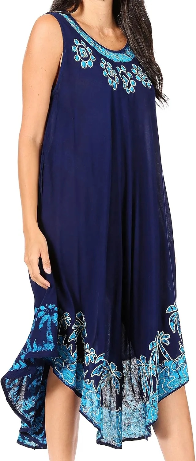 Sakkas Sundari Caftan Tank Dress/Cover Up