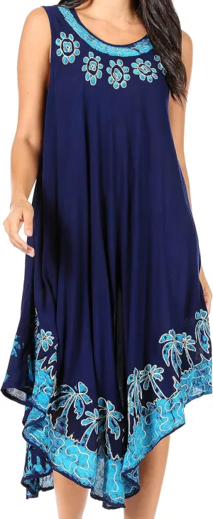 Sakkas Sundari Caftan Tank Dress/Cover Up